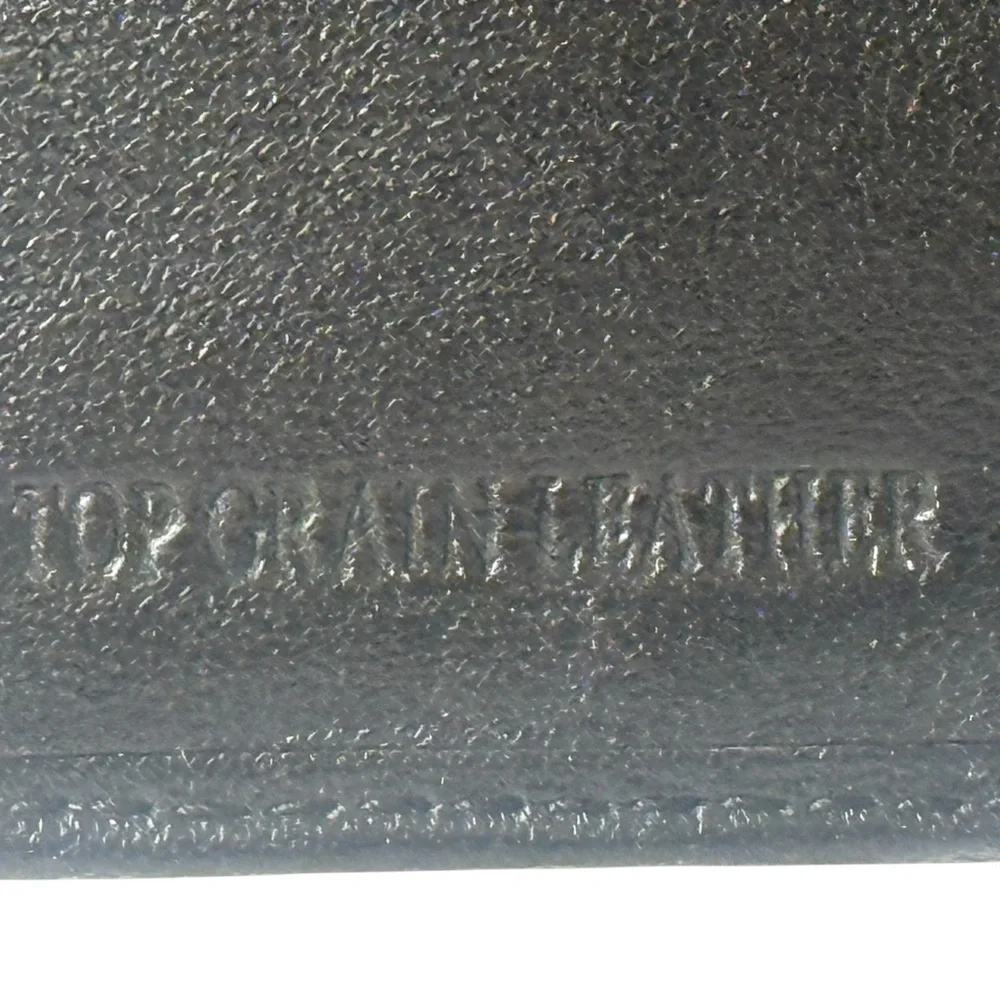 Men's Black‎ Leather Bifold Wallet Multiple Card Slots 2 Bill Holders